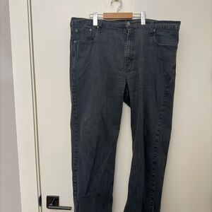 Men's Classic Black Straight Jeans